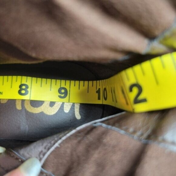 Sam Edelman | Fairfield Stacked Heel Dark Brown Leather Ankle Bootie - Picture 11 of 11